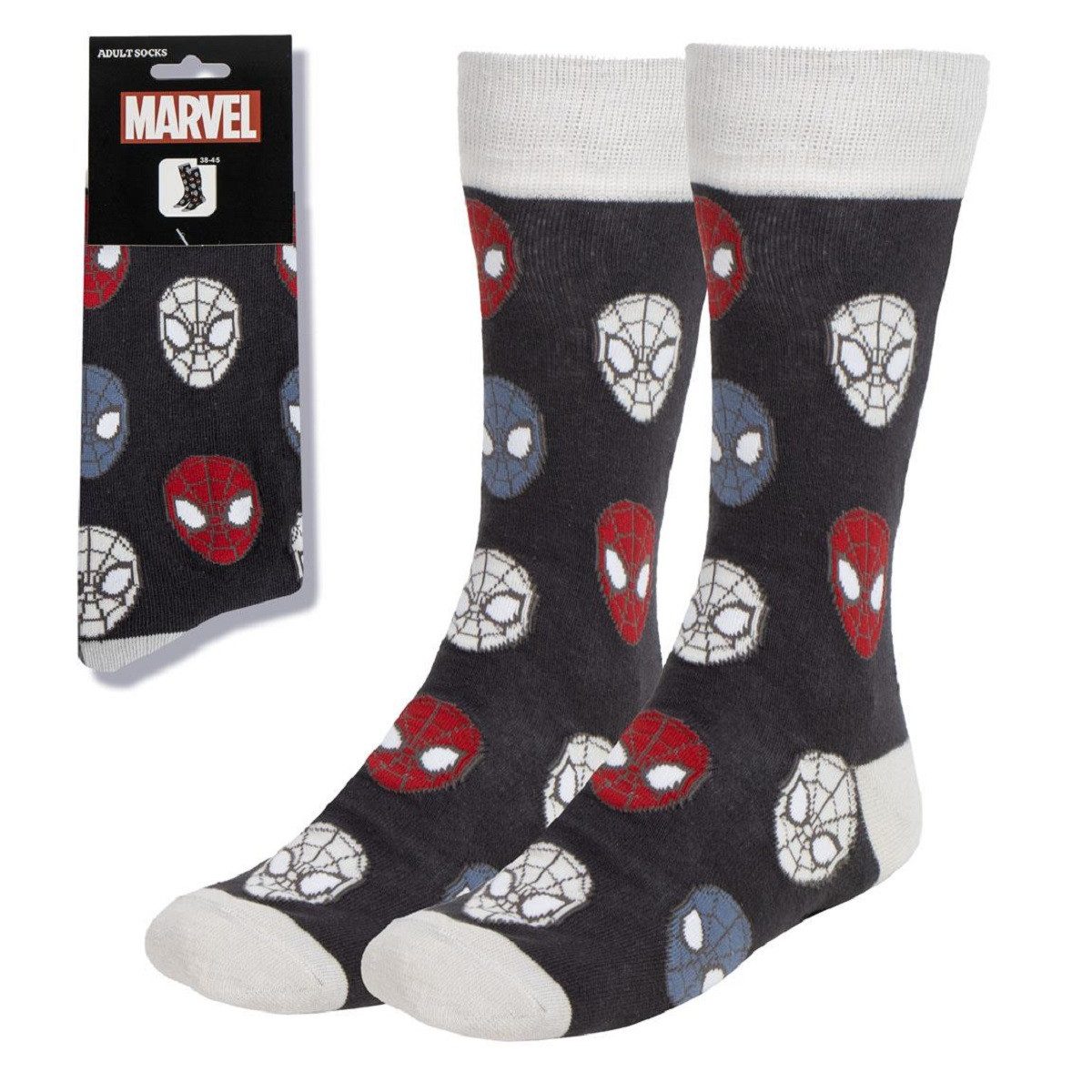 Cerda Socken Marvel Strümpfe Erwachsene Baumwollsocken Alltag Größe 38-45 günstig online kaufen