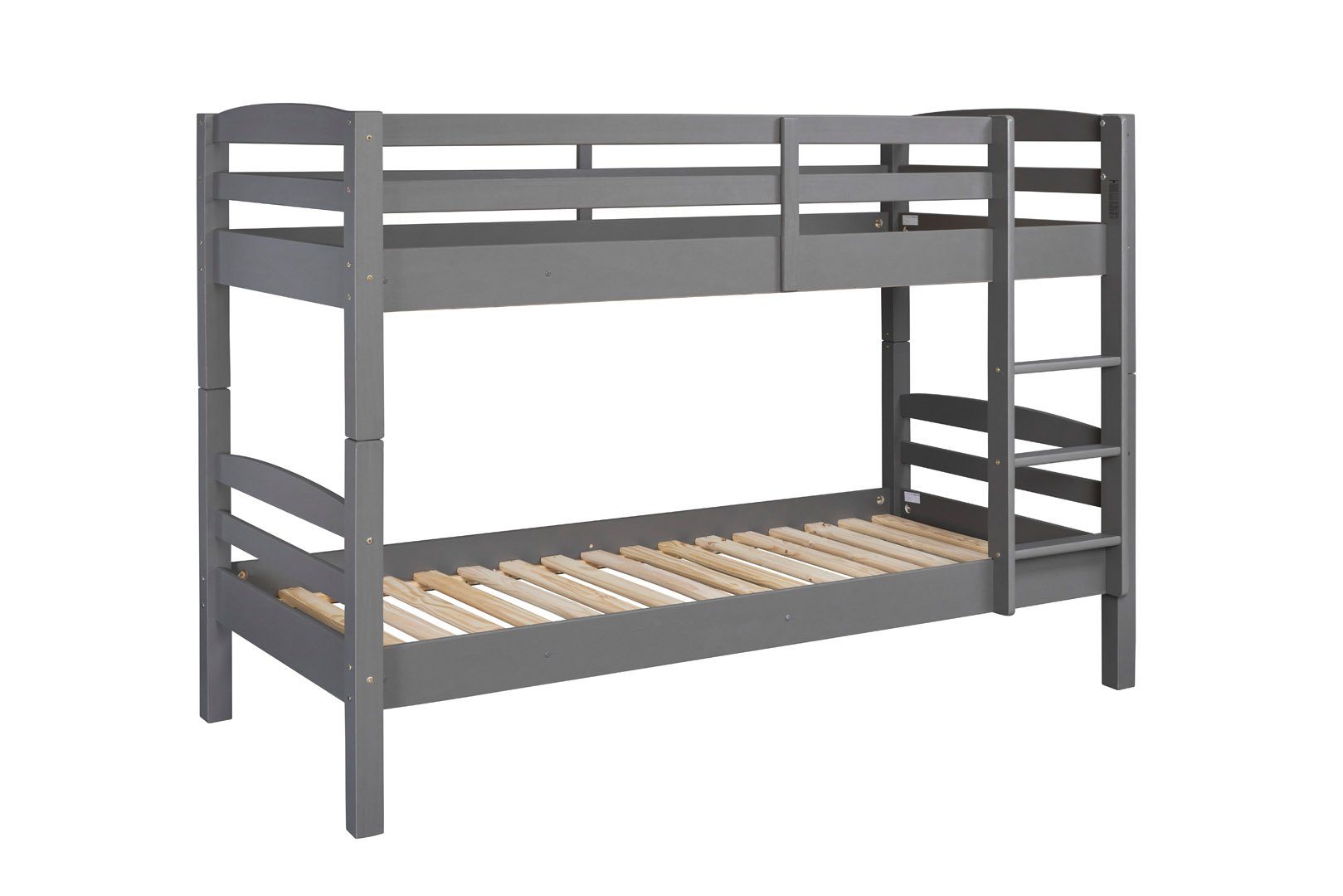 Inter Link Hochbett Lavius Etagenbett einschl. 2 Lattenroste, grau. (1-St)