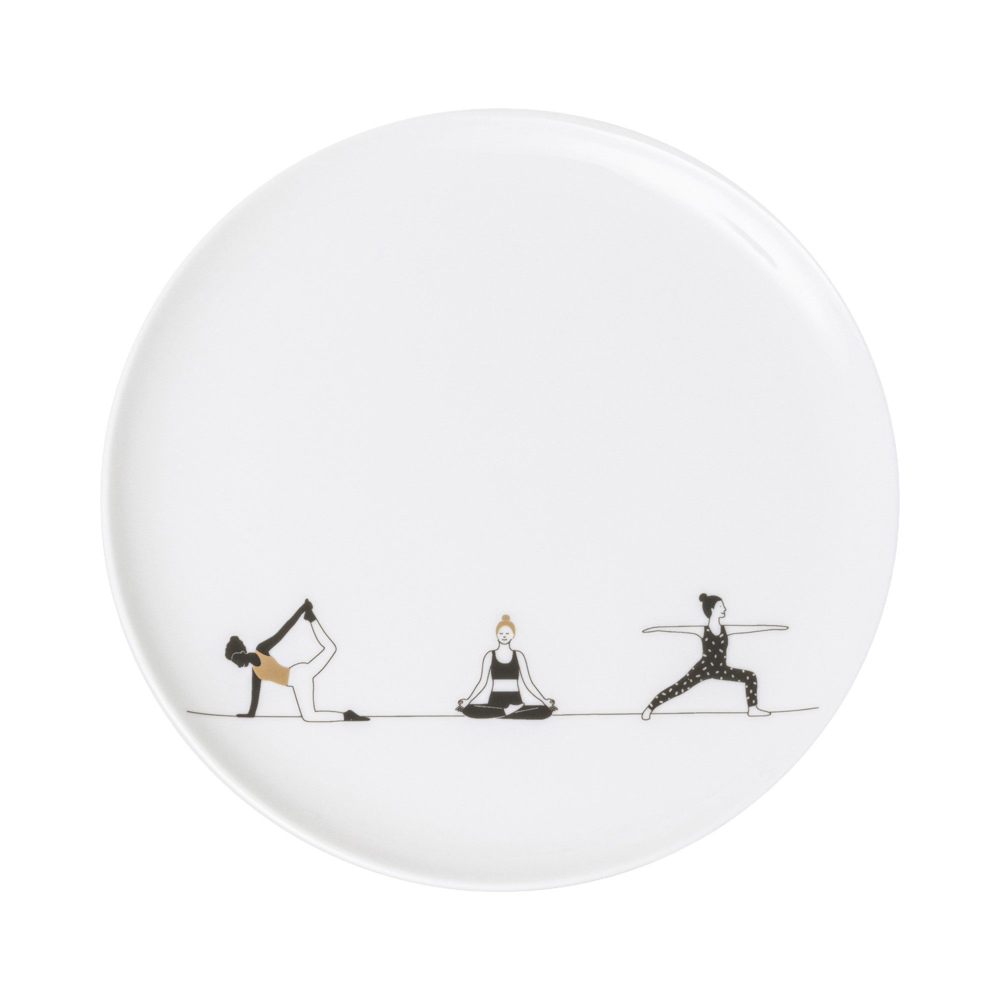 Räder Тарелки räder Hobby Geschenkteller Yoga Porzellan Weiß