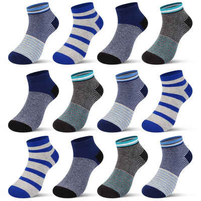 L&K-II Langsocken 2117-2816 (Beutel, 10/12 Paar) Jungen Socken aus Baumwolle