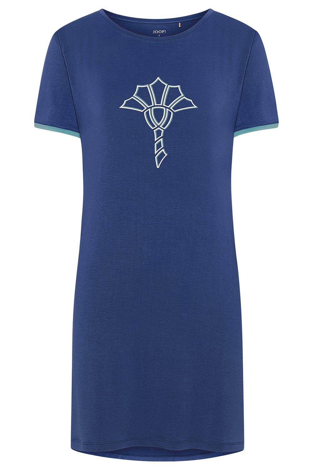 JOOP! Bodywear Nachthemd Loungewear Bigshirt Short Sleeve (1-tlg) Damen Sleepshirt Nachthemd in softer Modalqualität twilightblue (252)