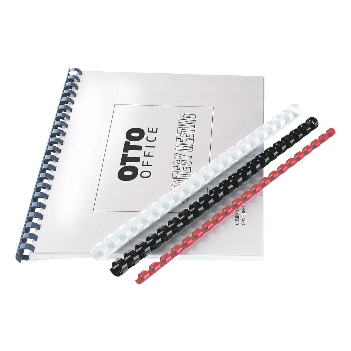 Otto Office Bindegerät, Plastikbinderücken Ø 6 mm, 21 Ringe, DIN A4, 30 Blatt