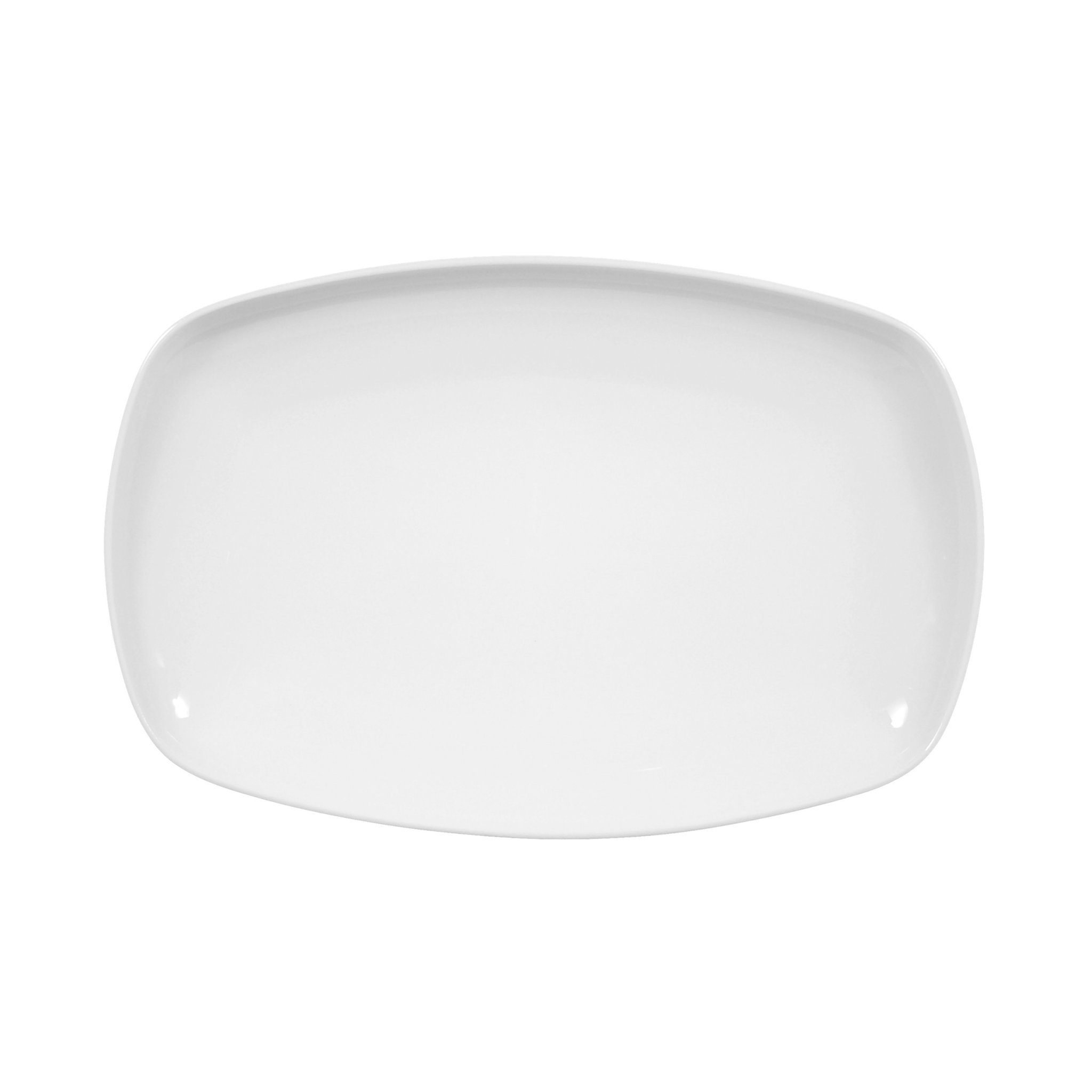 Seltmann Weiden Servierplatte Servierplatte eckig 25 x 16.5 cm, Porzellan, (Einzelartikel), Porzellan, spülmaschinenfest, mikrowellengeeignet, Made in Germany