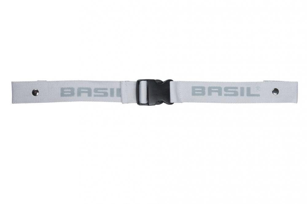 Basil Fahrradkorb Basil Gepäckgurt Class Reflex grau - abnehmbar reflektierend passend f