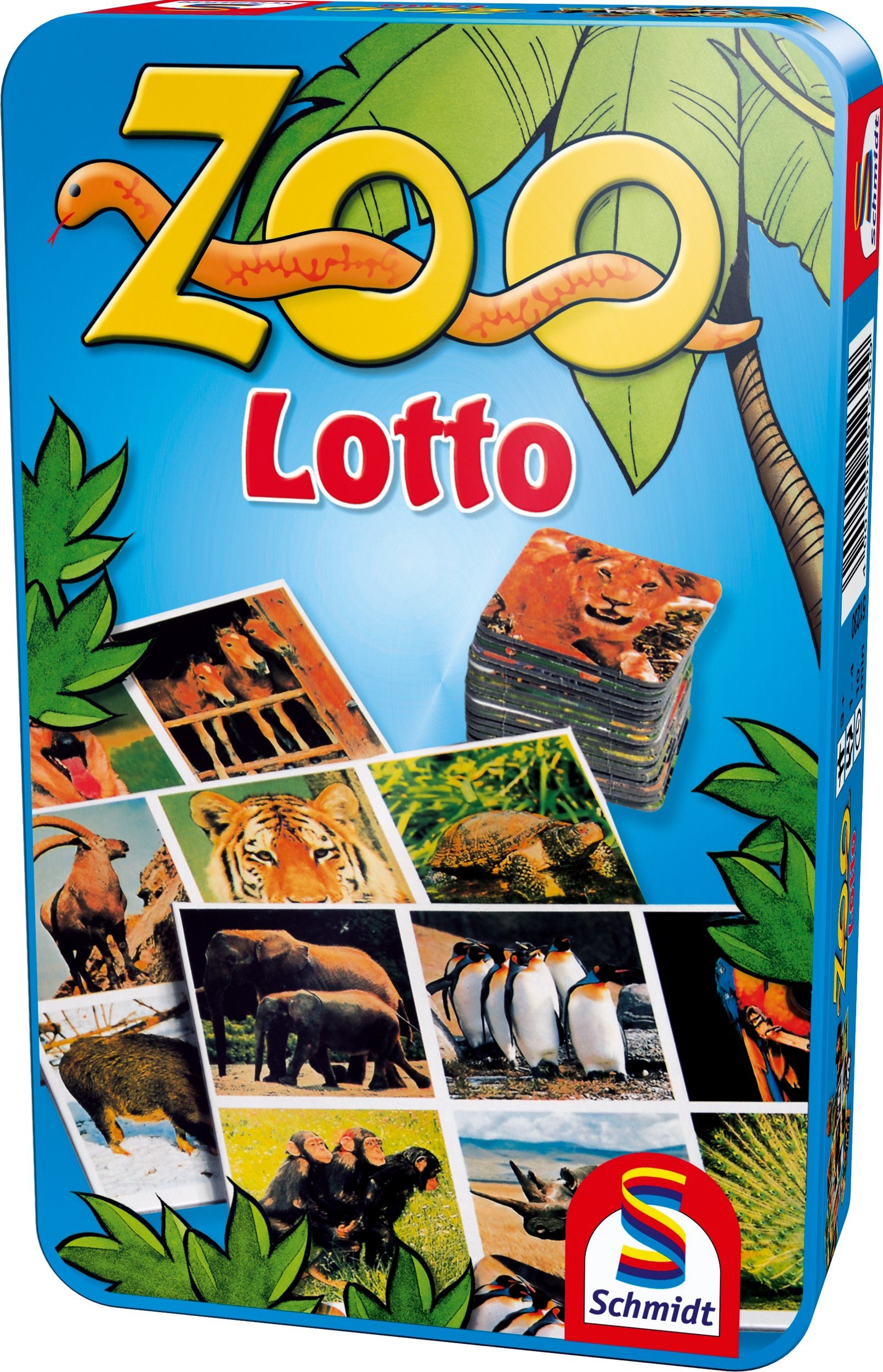 Schmidt Spiele Spiel, Zoo Lotto Metalldose Zoo Lotto Metalldose