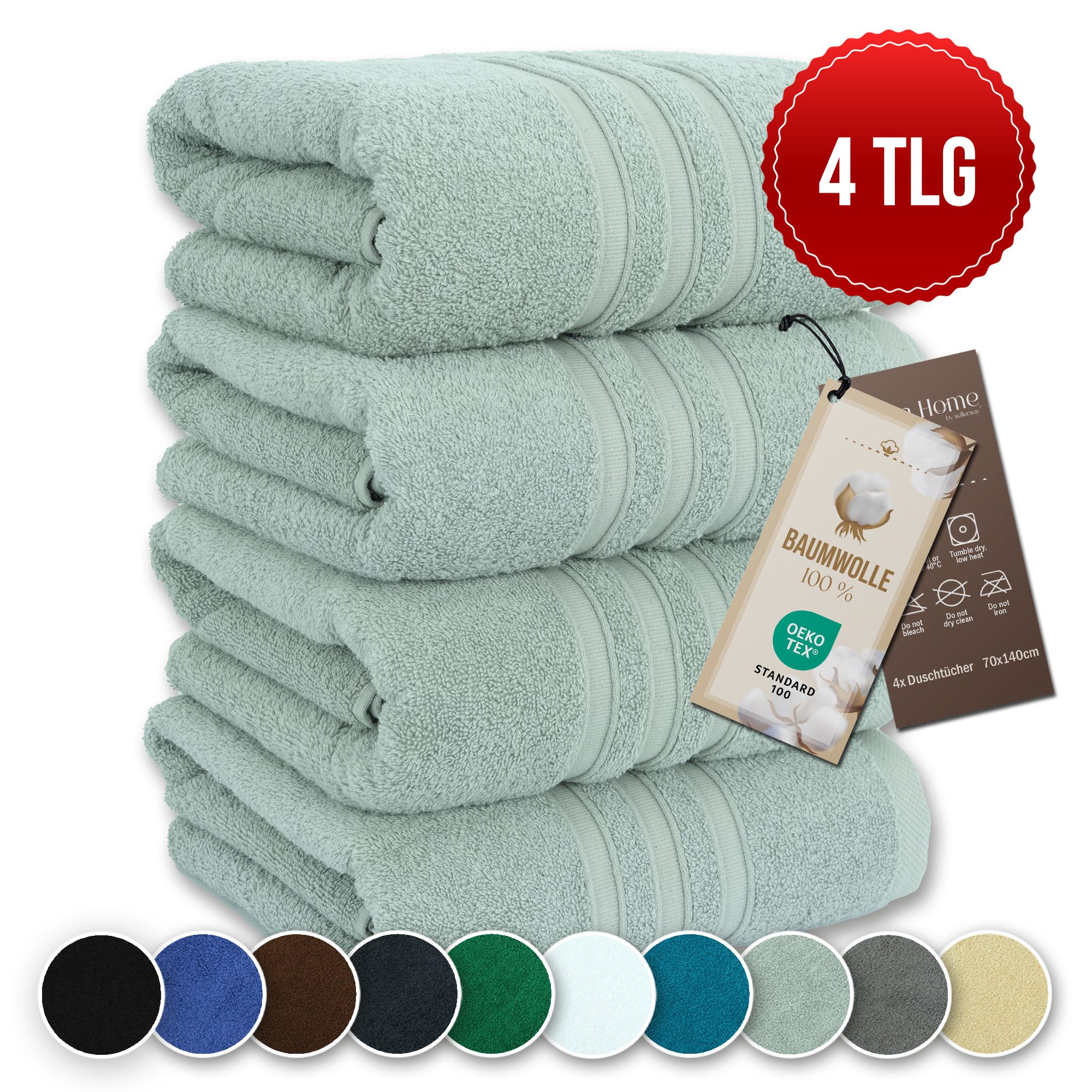 Veluna Home Badetücher Duschtücher Set, Duschtücher günstig online kaufen