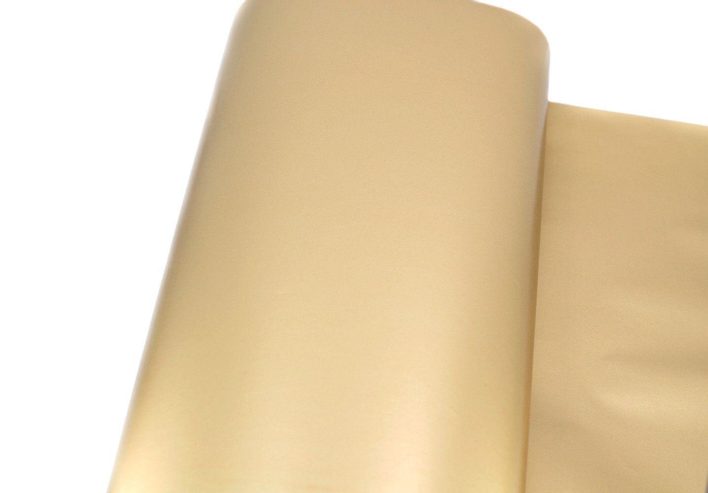 Star Geschenkpapier, Geschenkpapier einfarbig 70cm x 2m Rolle Gold schimmernd
