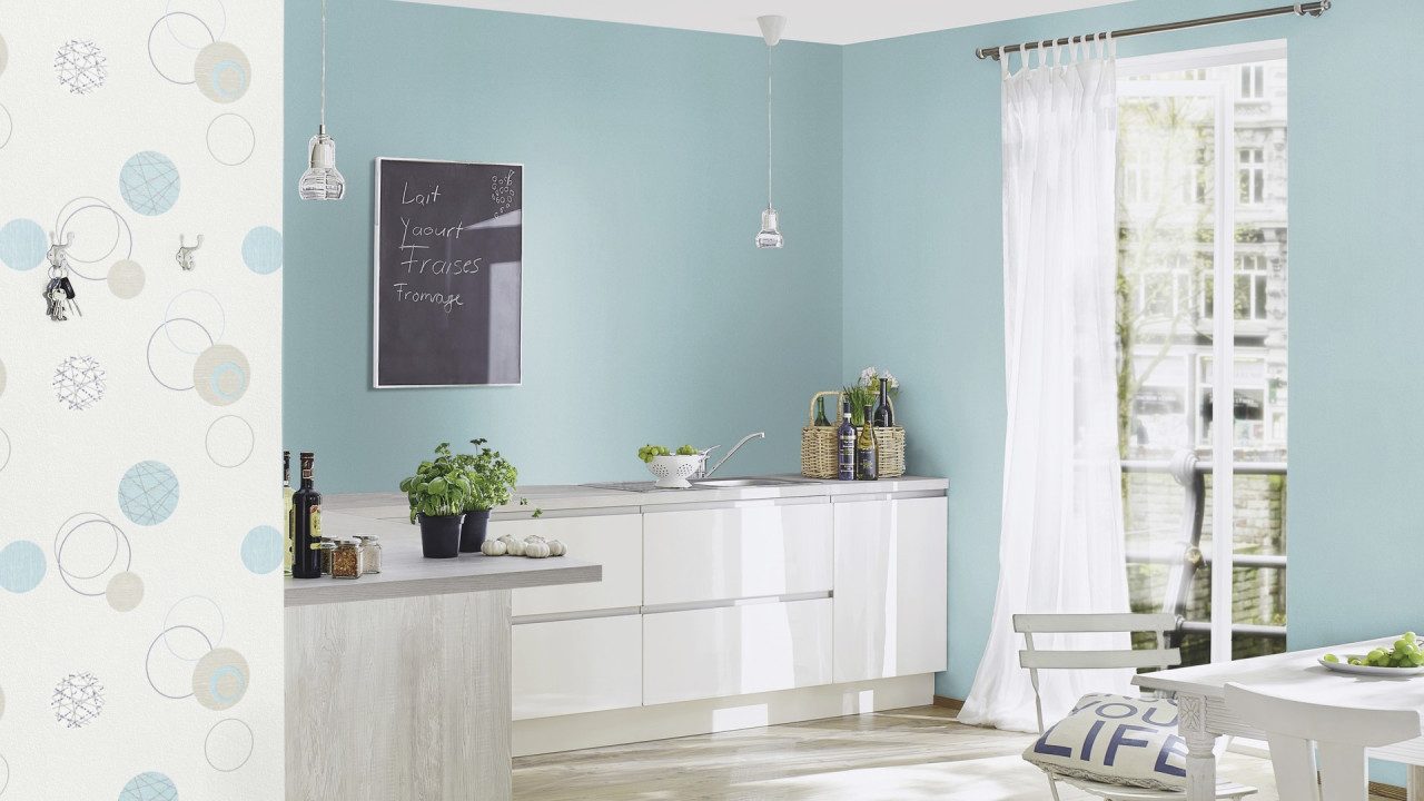 Rasch Vliestapete Rasch Vliestapete 475524 Selection uni türkis günstig online kaufen