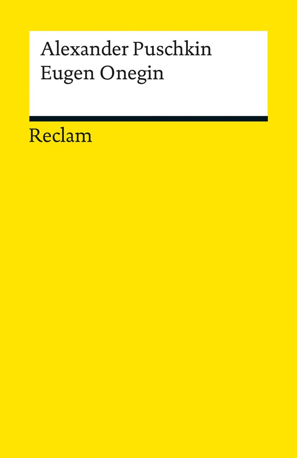 Eugen Onegin / Alexander Puschkin