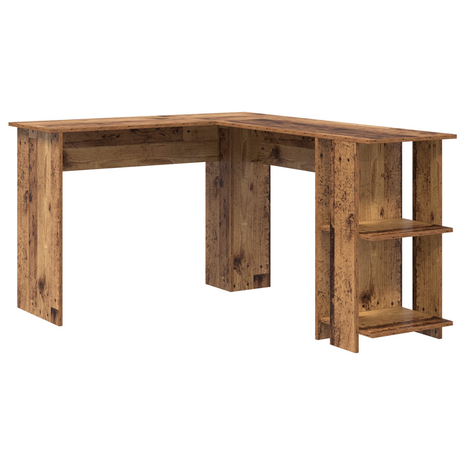 vidaXL Schreibtisch Brauner Eckschreibtisch Alte Holzoptik günstig online kaufen