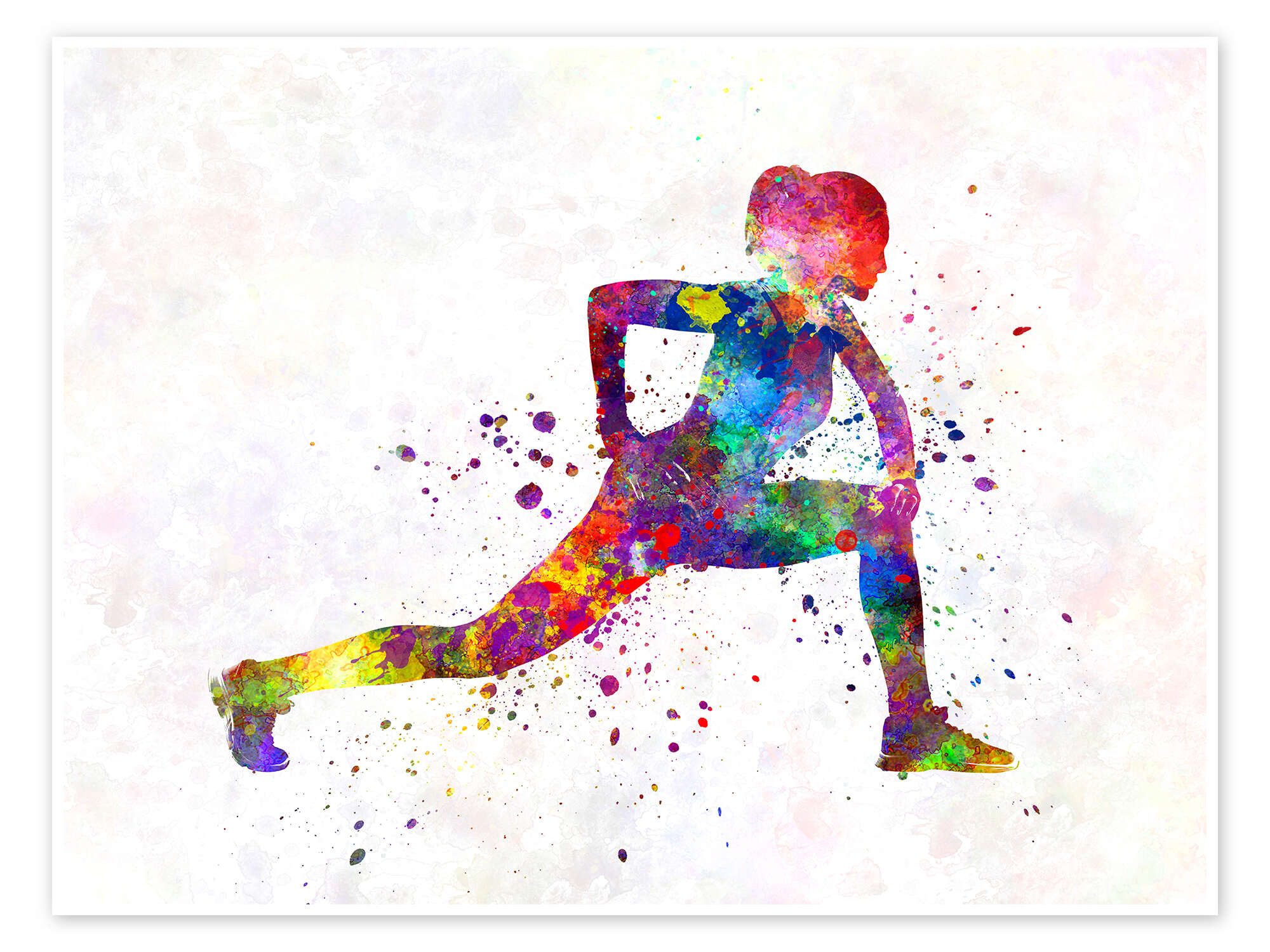 Posterlounge Wandbild Fitnessübung IV, nobelart, erhältlich als Poster, Leinwandbild, Wandsticker oder Acrylglasbild