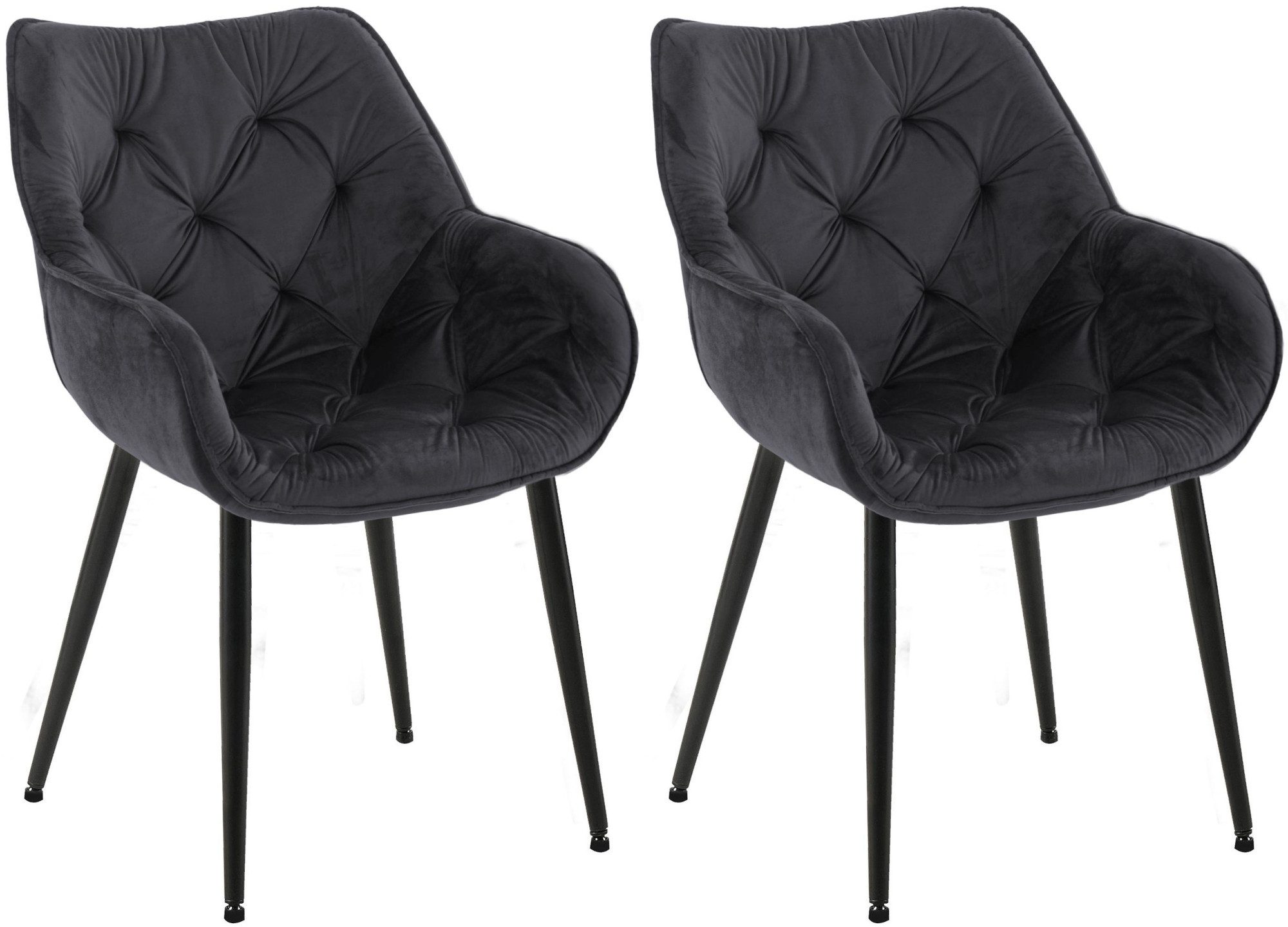 CLP Esszimmerstuhl Tanna Samt (2er Set), günstig online kaufen