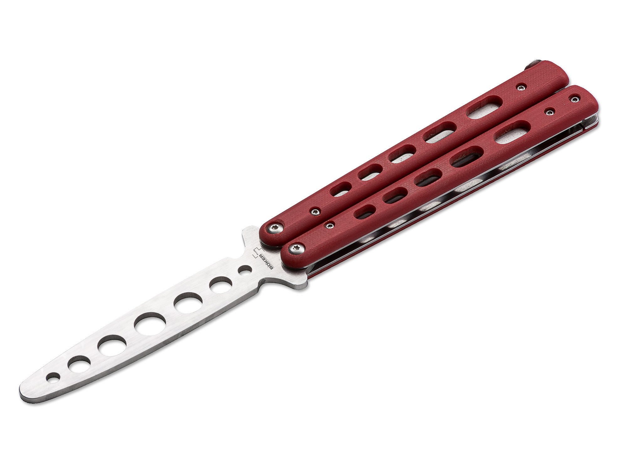 Böker Plus Universalmesser Balisong Trainer Red Trainingsmesser