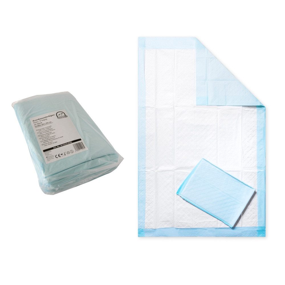 Inkontinenzauflage Krankenunterlagen 60 x 90 cm 4-lagig 25er Pack Medi-Inn