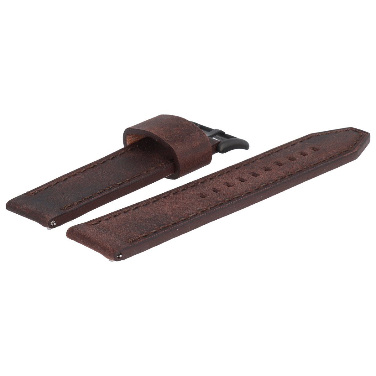 Fossil Uhrenarmband 22mm Leder Braun FS-5251SET LB-FS5251SET günstig online kaufen