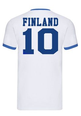 Blondie & Brownie T-Shirt Herren Finnland Skandinavien Sport Trikot Fußball Meister Europa EM