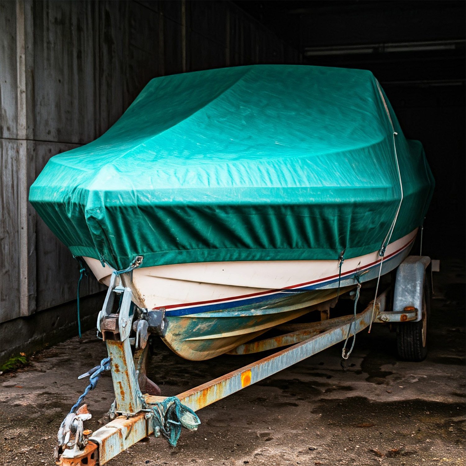 Boni-Shop Schutzplane PVC Plane 650g, Abdeckplane grün 5x6m, Gewebeplane (30m), wasserdicht, reißfest