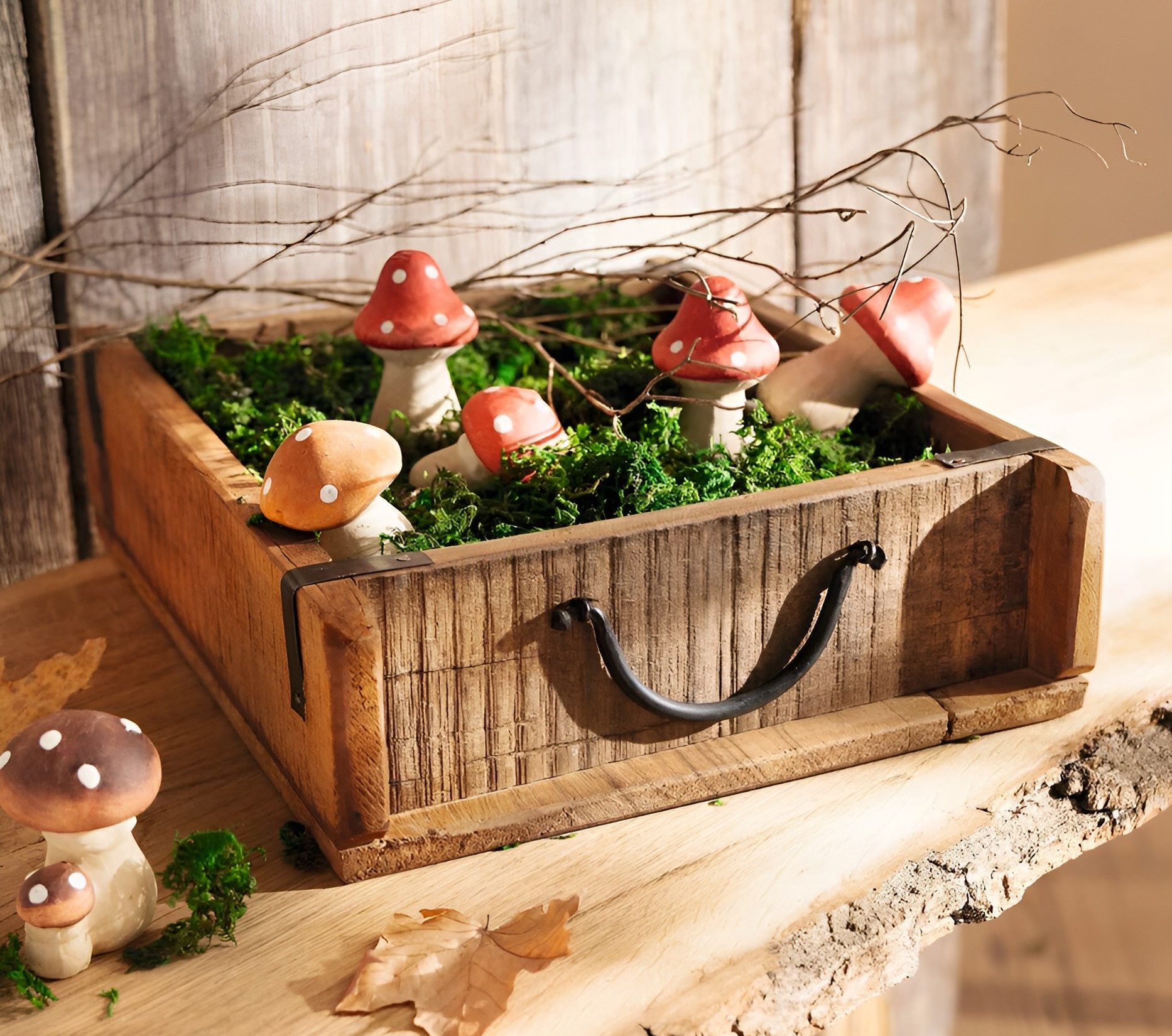 Dekoleidenschaft Dekokiste "Rustikal" aus Holz, 31x26 cm, Pflanzkasten, Auf günstig online kaufen