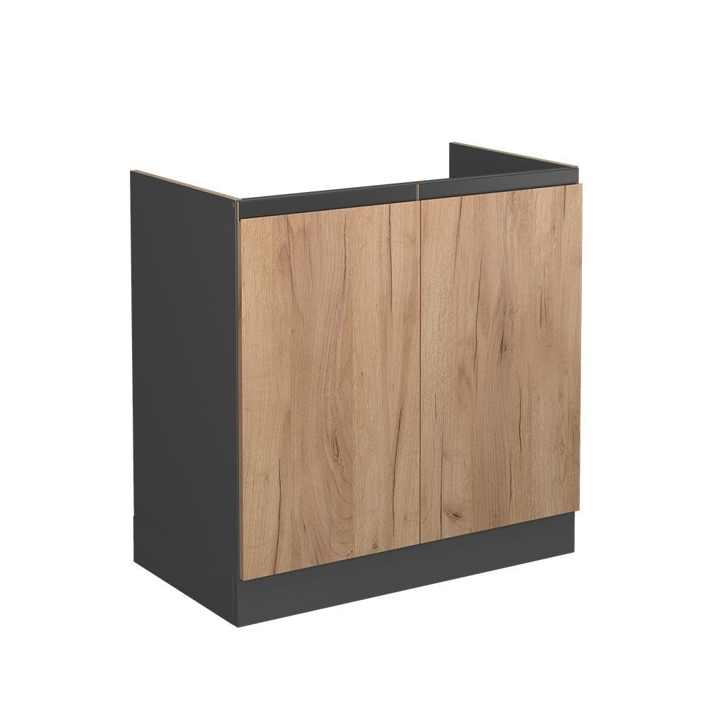 Vicco Unterschrank R-Line, Goldkraft Eiche/Anthrazit, 80 günstig online kaufen