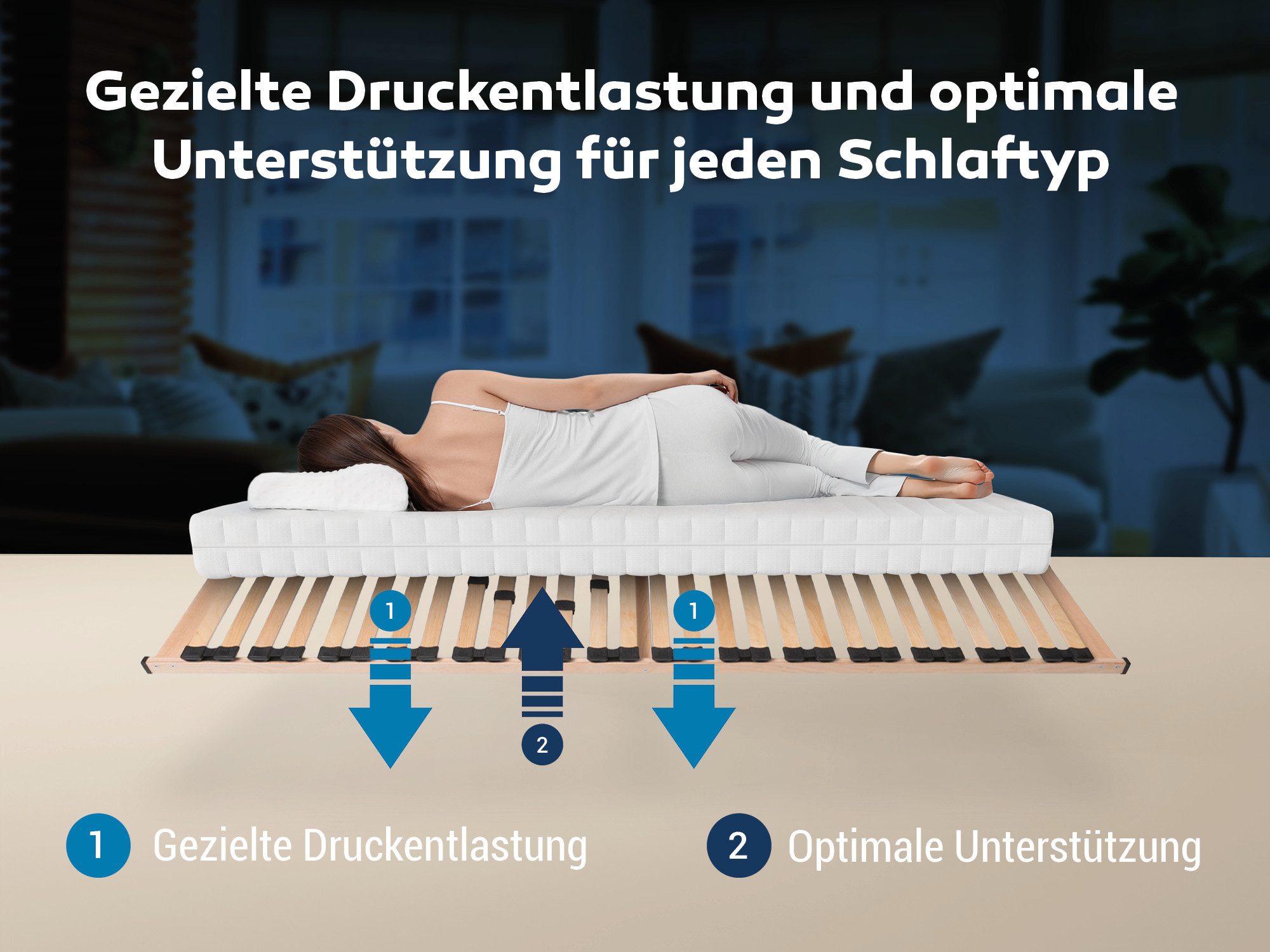 Lattenrost MAX 1 NV zur Selbstmontage, Betten-ABC, Kopfteil nicht verstellbar, Fußteil nicht verstellbar, Kopf- und Fußteil nicht verstellbar, besondere Langlebigkeit, stabil