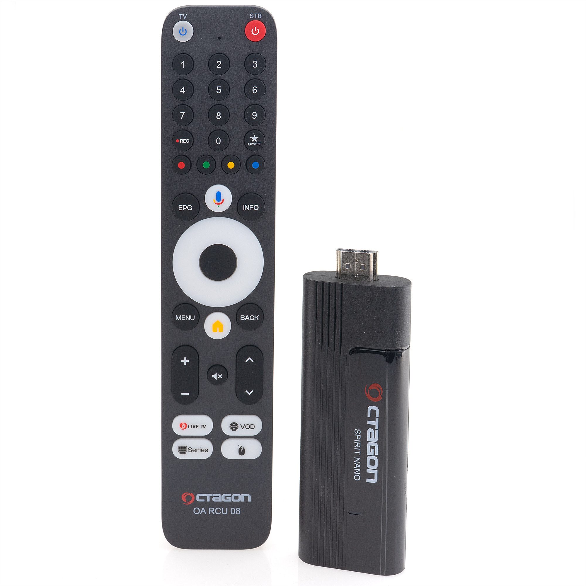OCTAGON Streaming-Box Octagon Spirit Nano 4K UHD Android TV 11 Streaming Stick – Bild 5 von 5