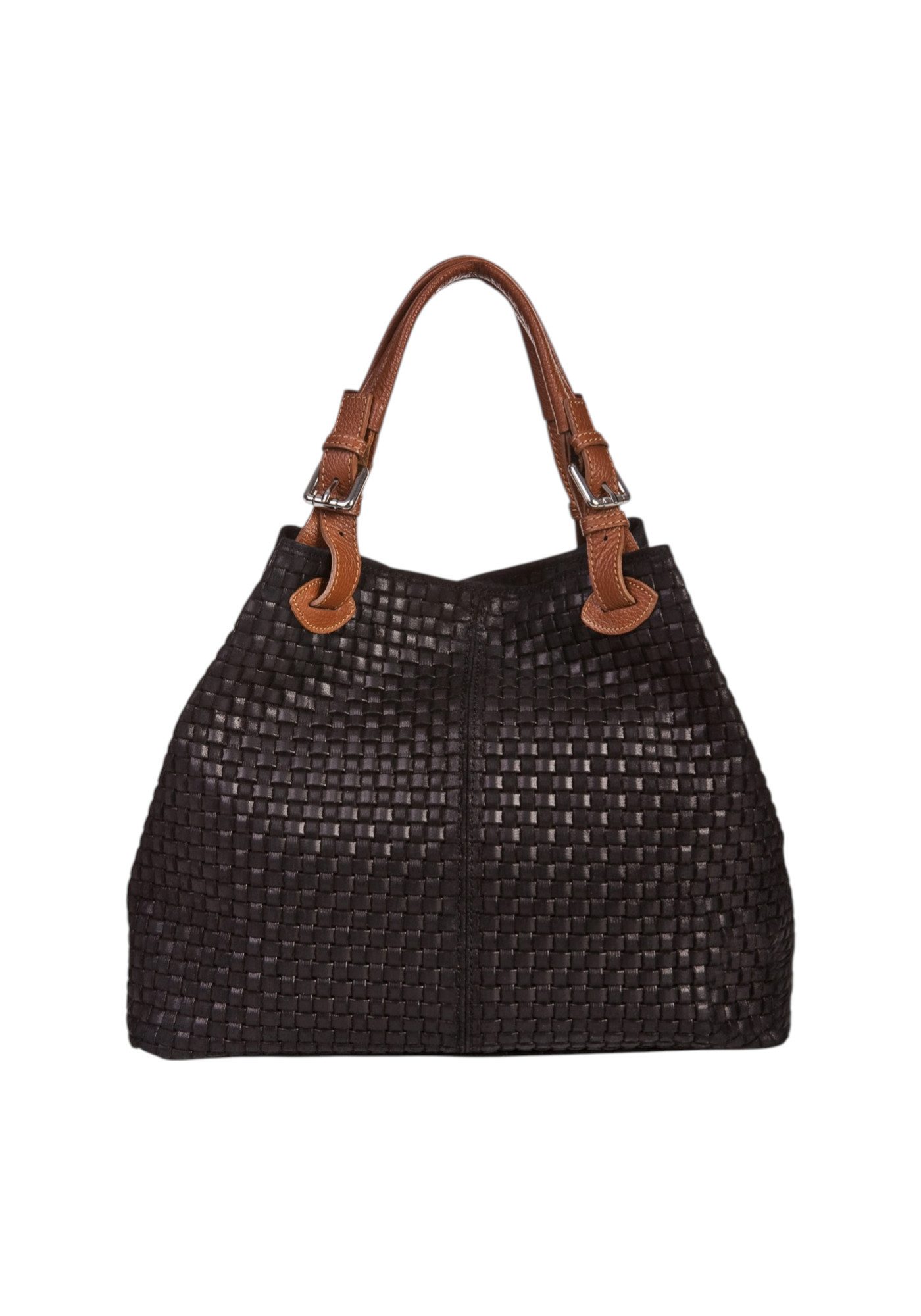 GALINI Handtasche Emma Damentasche Echtleder, Henkeltasche, Umhängetasche, geprägtes Wilderleder, echtes Leder