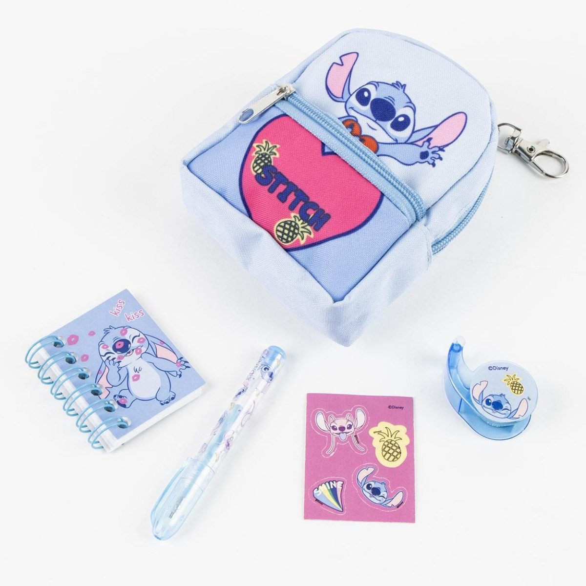 Cerda Schreibtischunterlage Lilo & Stitch Schreibwaren-Set im Mini-Rucksack Kreativset – Bild 5 von 5