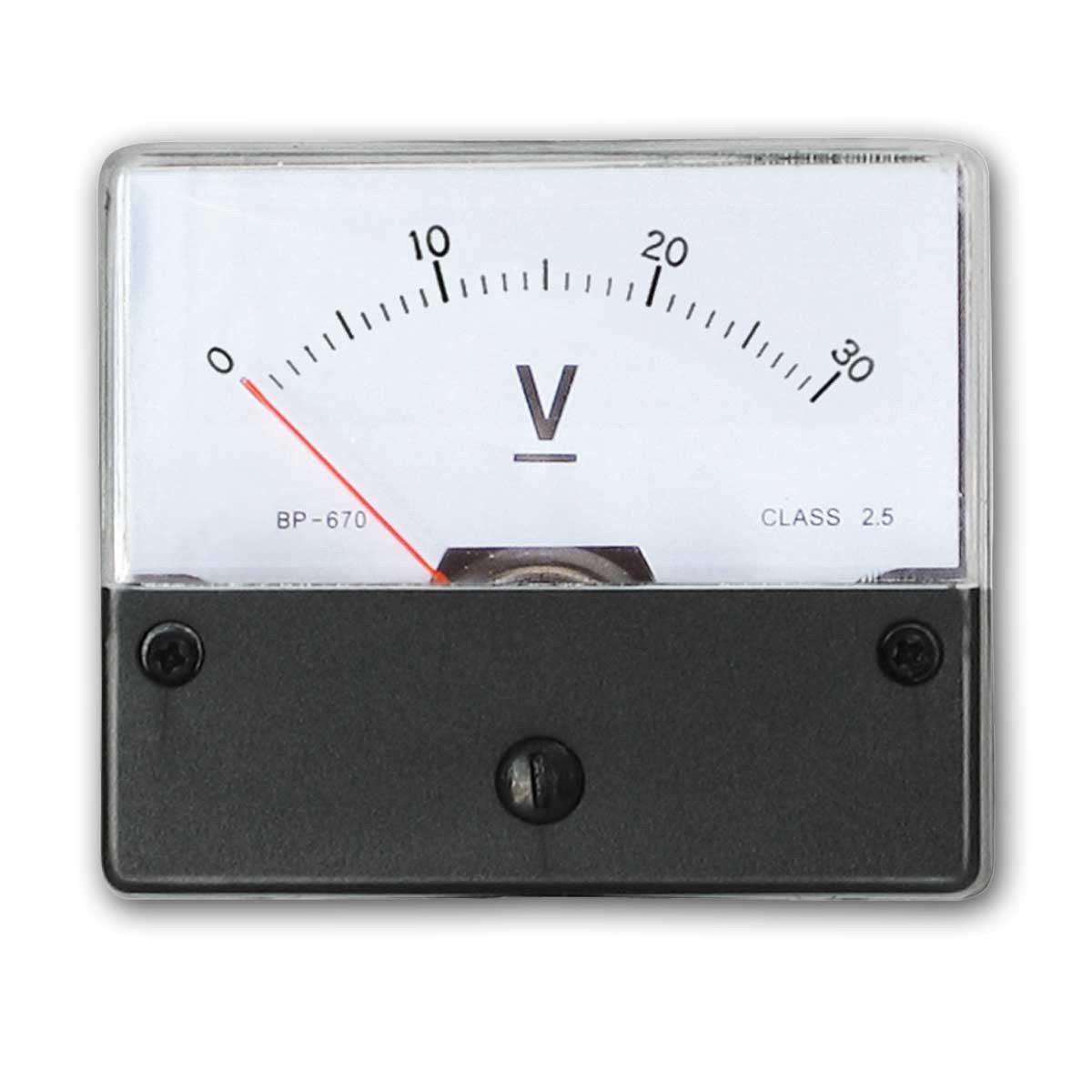 Blanko Spannungsprüfer Einbau Meßinstrument 0-30V DC, Spannungsmessung