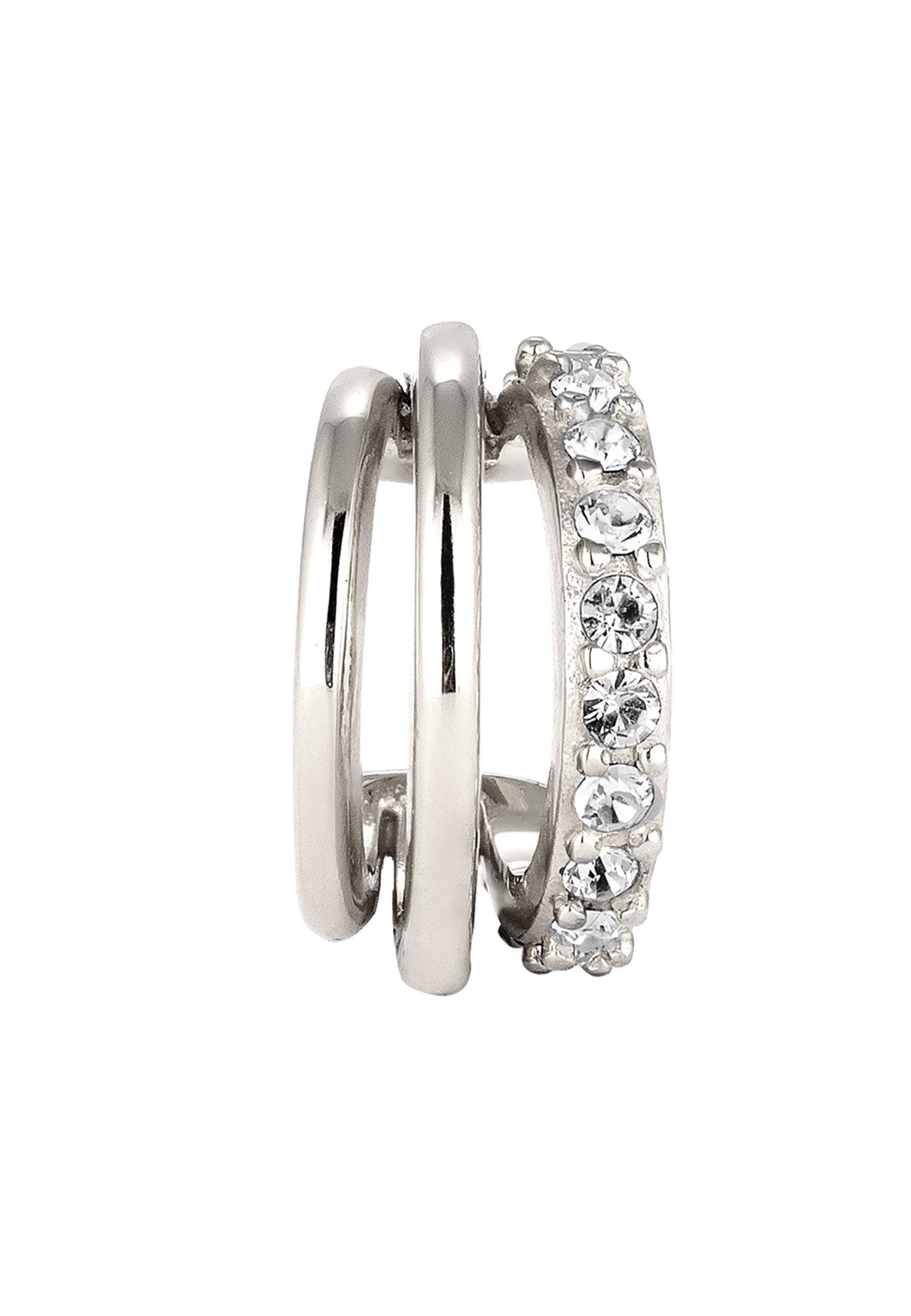 Elli Ohrklemme Earcuff Single Weiß 925 Sterling Silber, mit Kristallen von günstig online kaufen