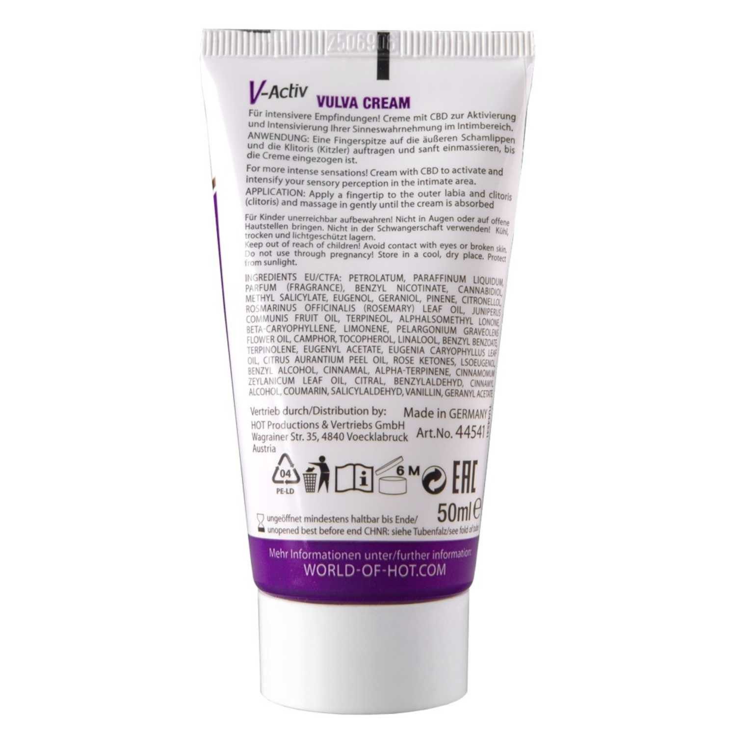 HOT Stimulationsgel V-Activ Vulva Cream