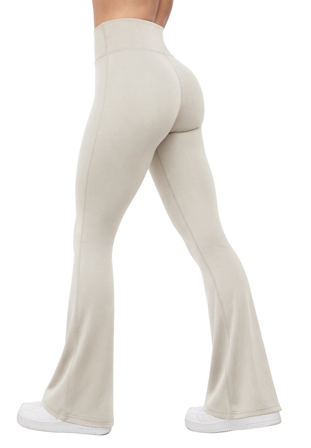 Smilodox Leggings Loreen, Flared Seamless Sportleggings, Schlaghose, Blickdicht Slim Fit Booty Yogahose, Elastisch Fitnessleggings, Gym, Freizeit