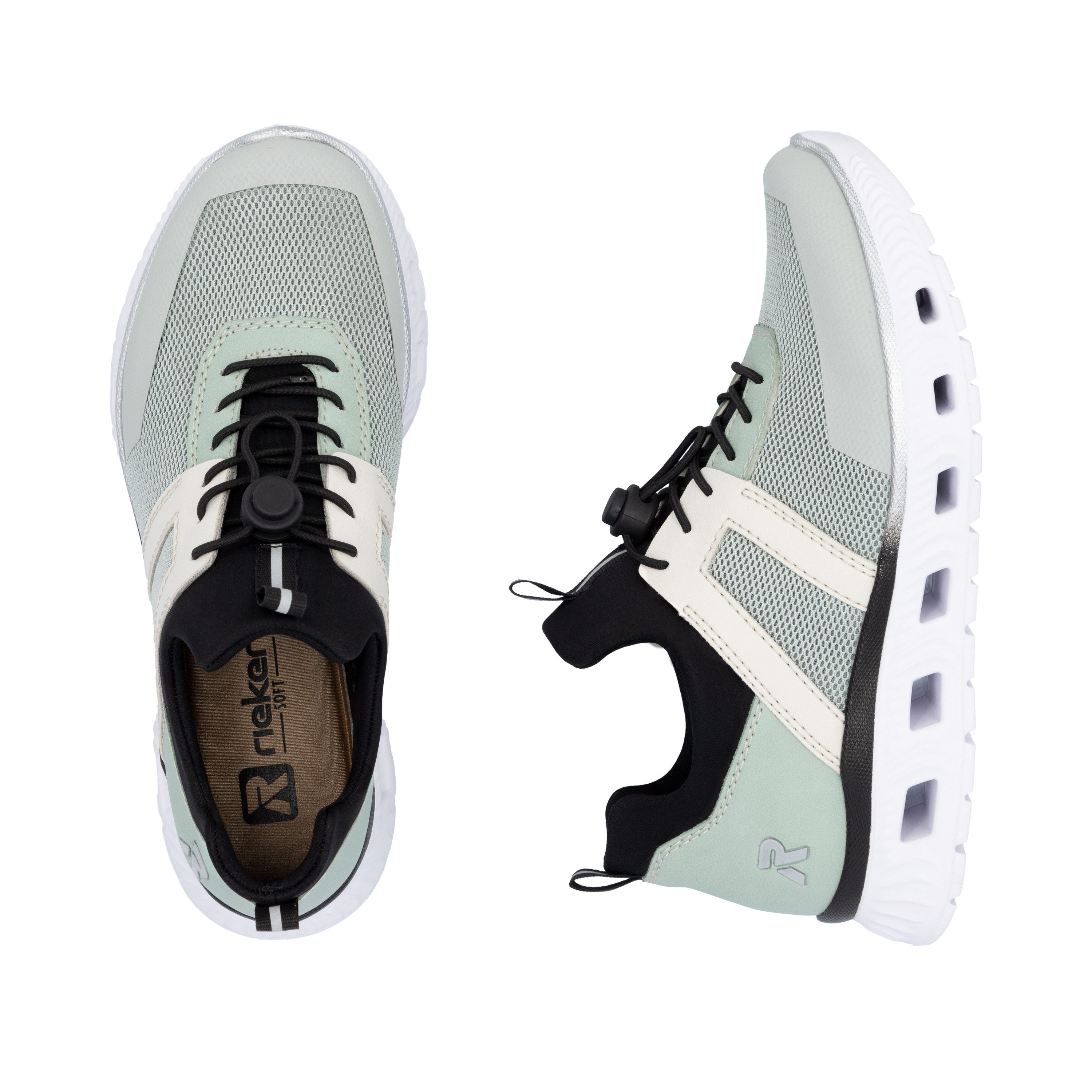 Rieker Sport Slip-On Sneaker Sportschuh, Halbschuh, Freizeitschuh in veganer Verarbeitung