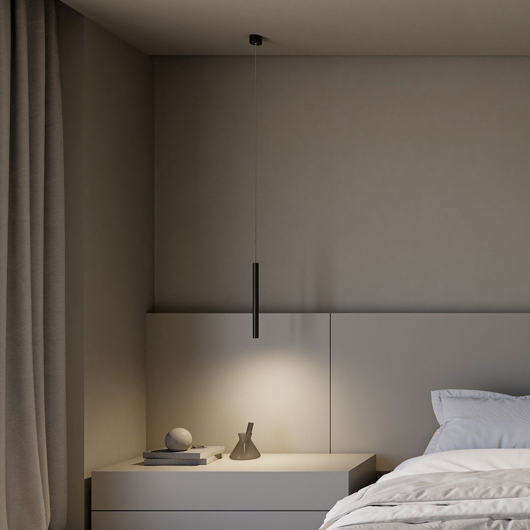 Neona LED Deckenleuchte LYRA Schwarz, LED fest integriert