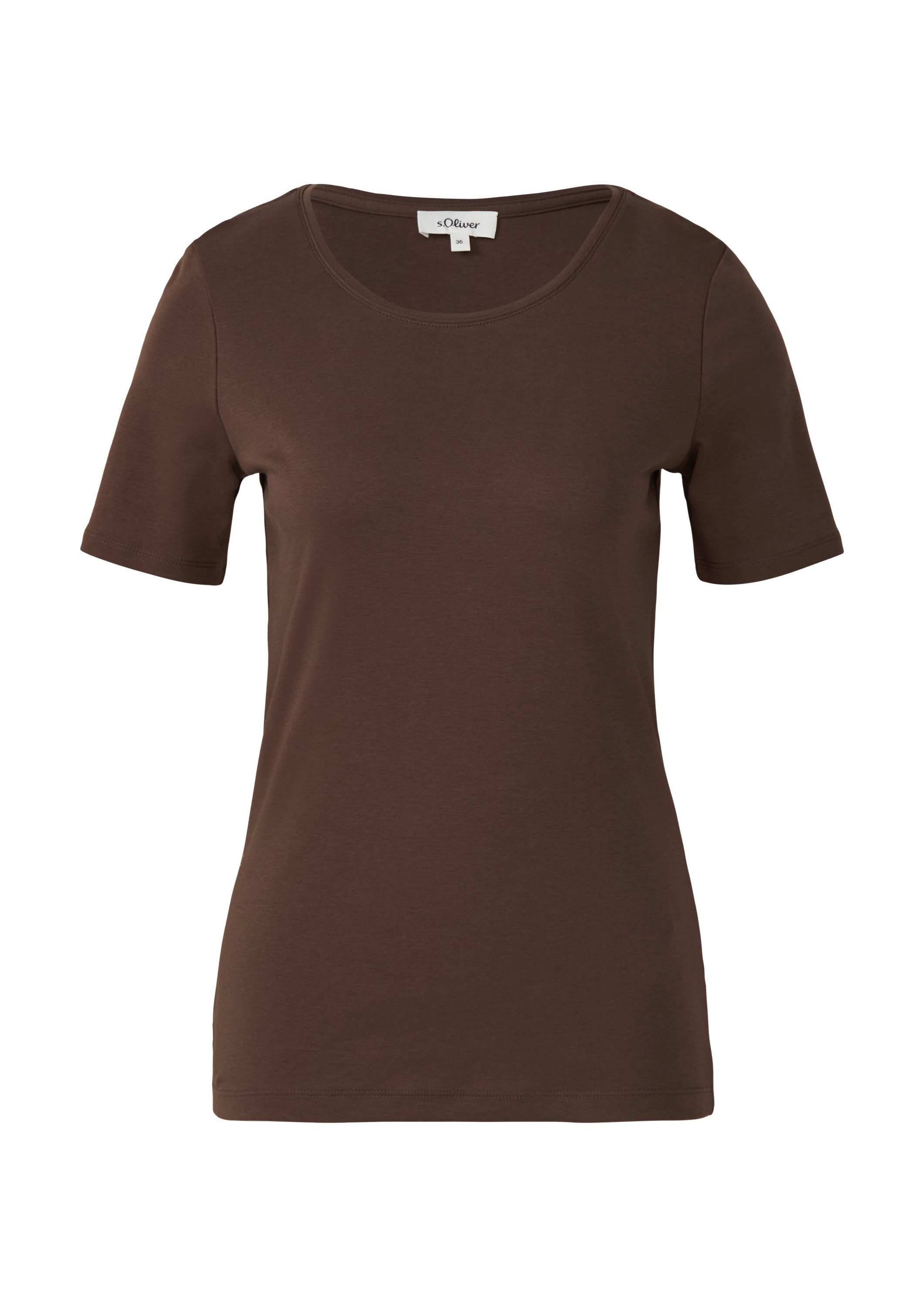 s.Oliver Kurzarmshirt T-Shirt T-Shirt aus Interlockjersey günstig online kaufen