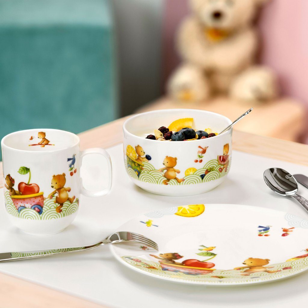 Villeroy & Boch Kindergeschirr-Set Kiddys Set (7-tlg), 1 Personen, Porzellan, Premium Porcelain, spülmaschinenfest, Made in Germany