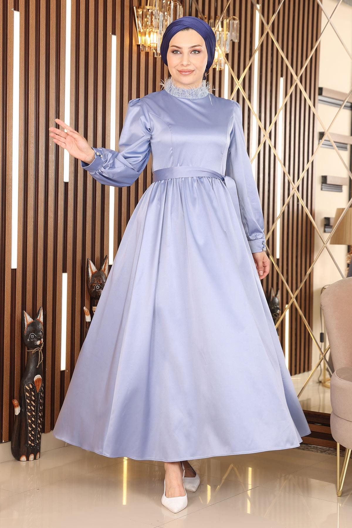 MODAMİHRAM Midikleid Abendkleid mit Details günstig online kaufen