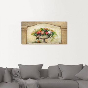 Artland Leinwandbild Fresco Stillleben, Arrangements (1 St), auf Keilrahmen gespannt