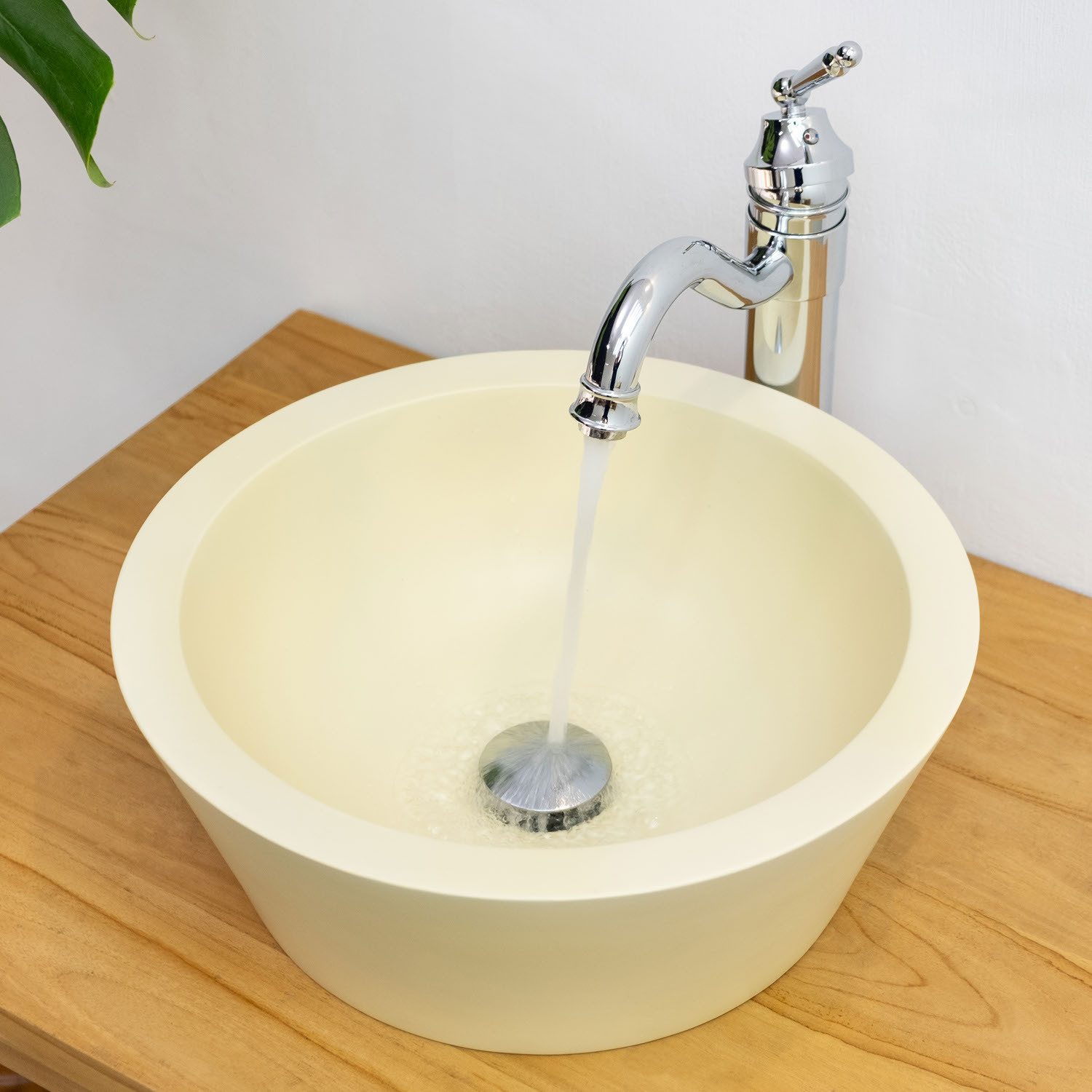 wohnfreuden Aufsatzwaschbecken Terrazzo Waschbecken TMO-02 40 cm in pastelgelb (Kein Set), 3_102225