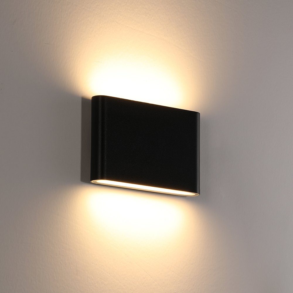 LETGOSPT Wandleuchte Innen Aussen Modern Wandlampe günstig online kaufen