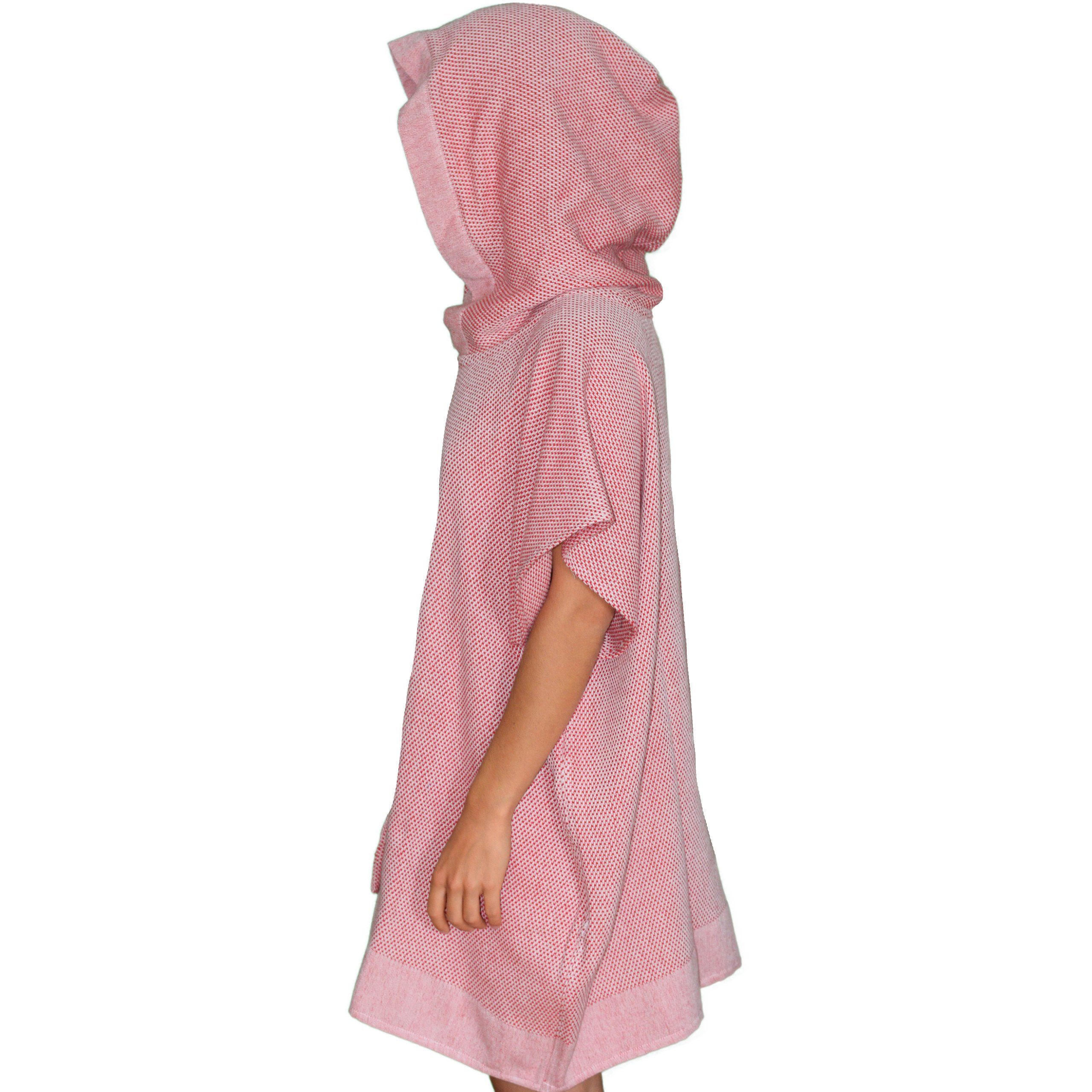 Lou-i Badeponcho Surfponcho Made in Germany Badeponcho, Kapuze, Tasche mit Knopf, mit Kapuze und Tasche – Bild 2 von 3