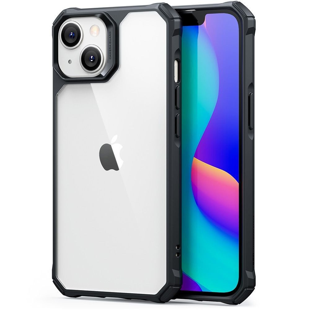 ESR Handyhülle Schutzhülle Handyschale Stoßschutz 6,7 Zoll, Transparente Rückseite, TPU-Rahmen, Stoßecken