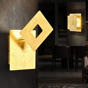 WOFI LED Wandleuchte, Warmweiß, Wandleuchte gold Wandlampe gold innen Flurleuchte beweglich, Spot