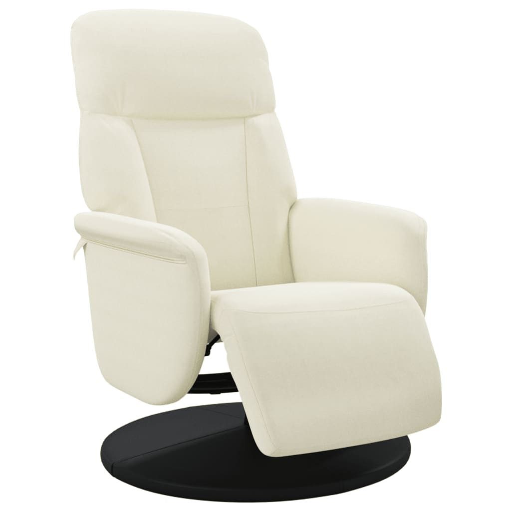 vidaXL Sessel Relaxsessel mit Fußteil Creme günstig online kaufen