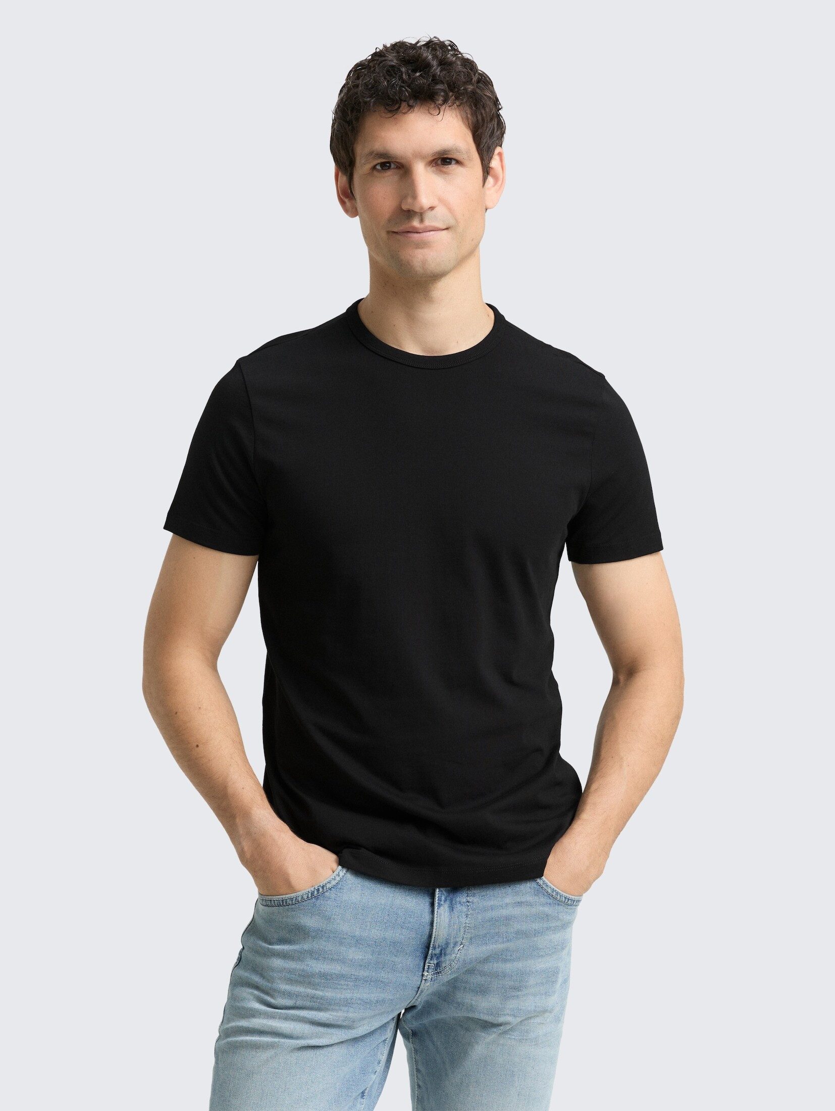 TOM TAILOR Denim T-Shirt T-Shirt Slim Fit T-Shirt aus Baumwolle