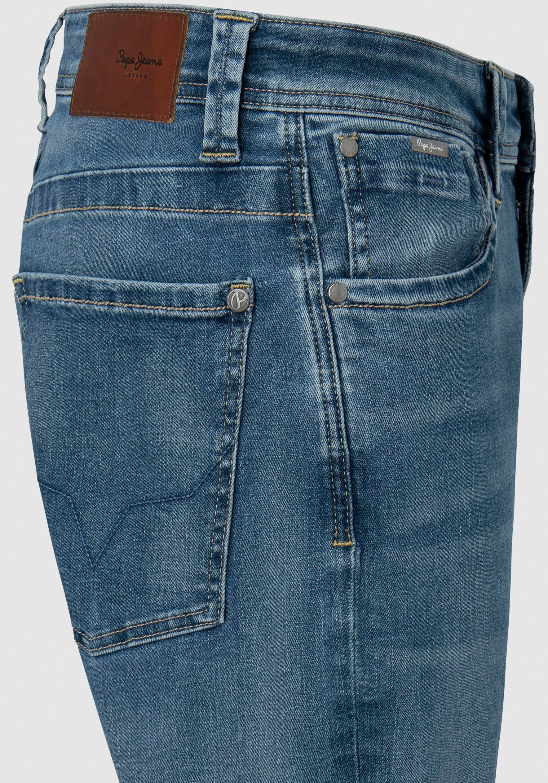 limewiser 5-Pocket-Form in ZIP Straight-Jeans Pepe KINGSTON Jeans