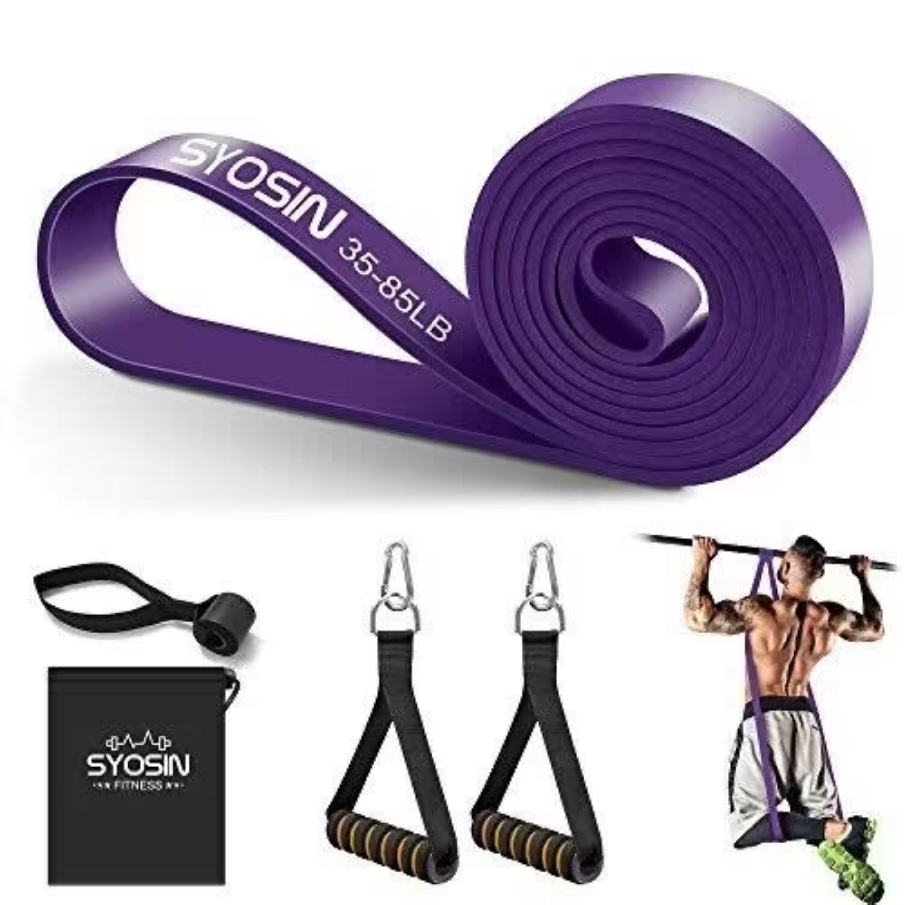 Gymnastikbänder Syosin Fitnessband,Widerstandsband-Theraband-Gym-Hantel