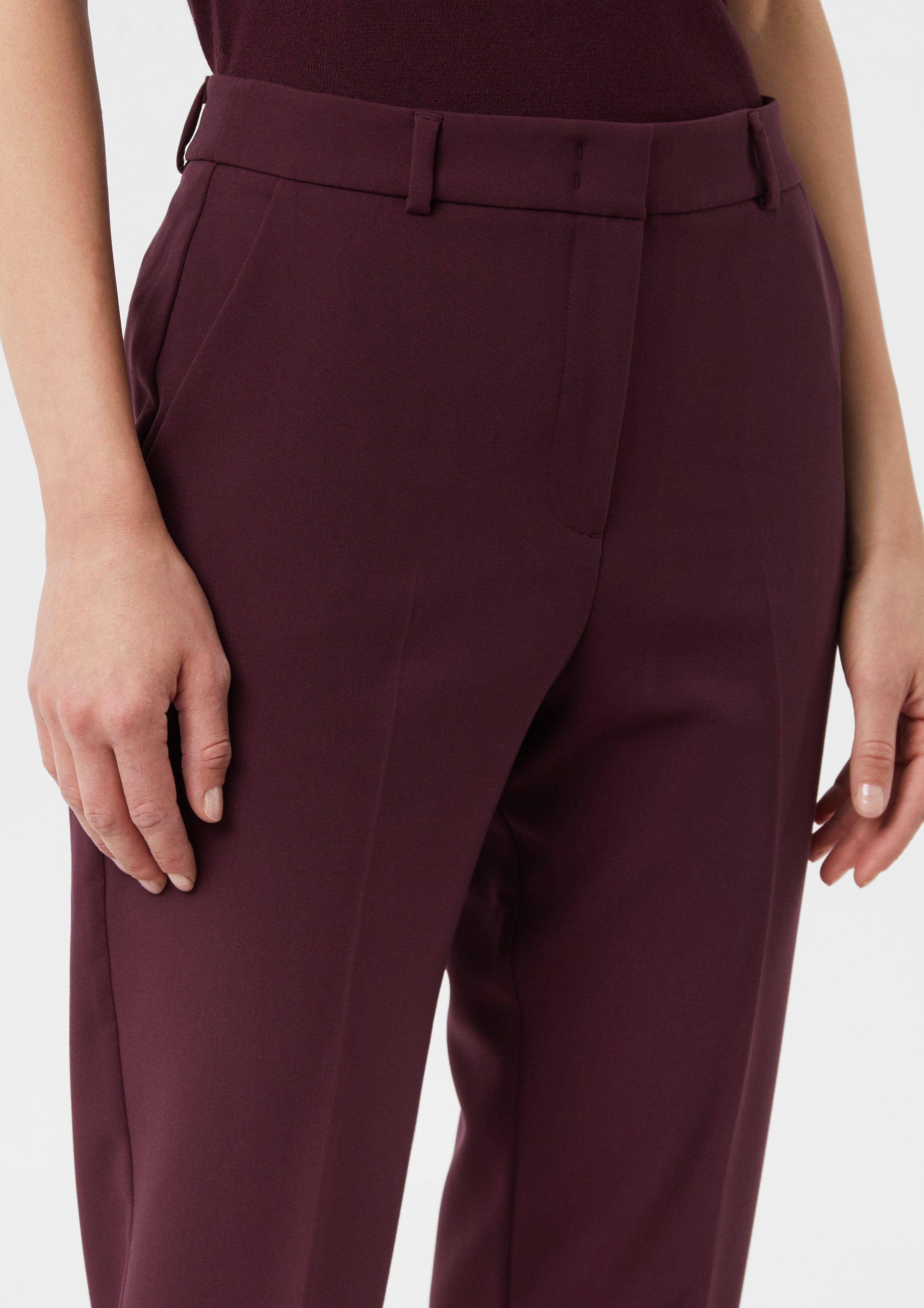 comma 7/8-Hose Cigarette-Pants aus Viskosemix günstig online kaufen