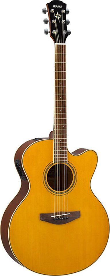 Yamaha E-Gitarre E-Akustikgitarre CPX600VT, Vintage Tint