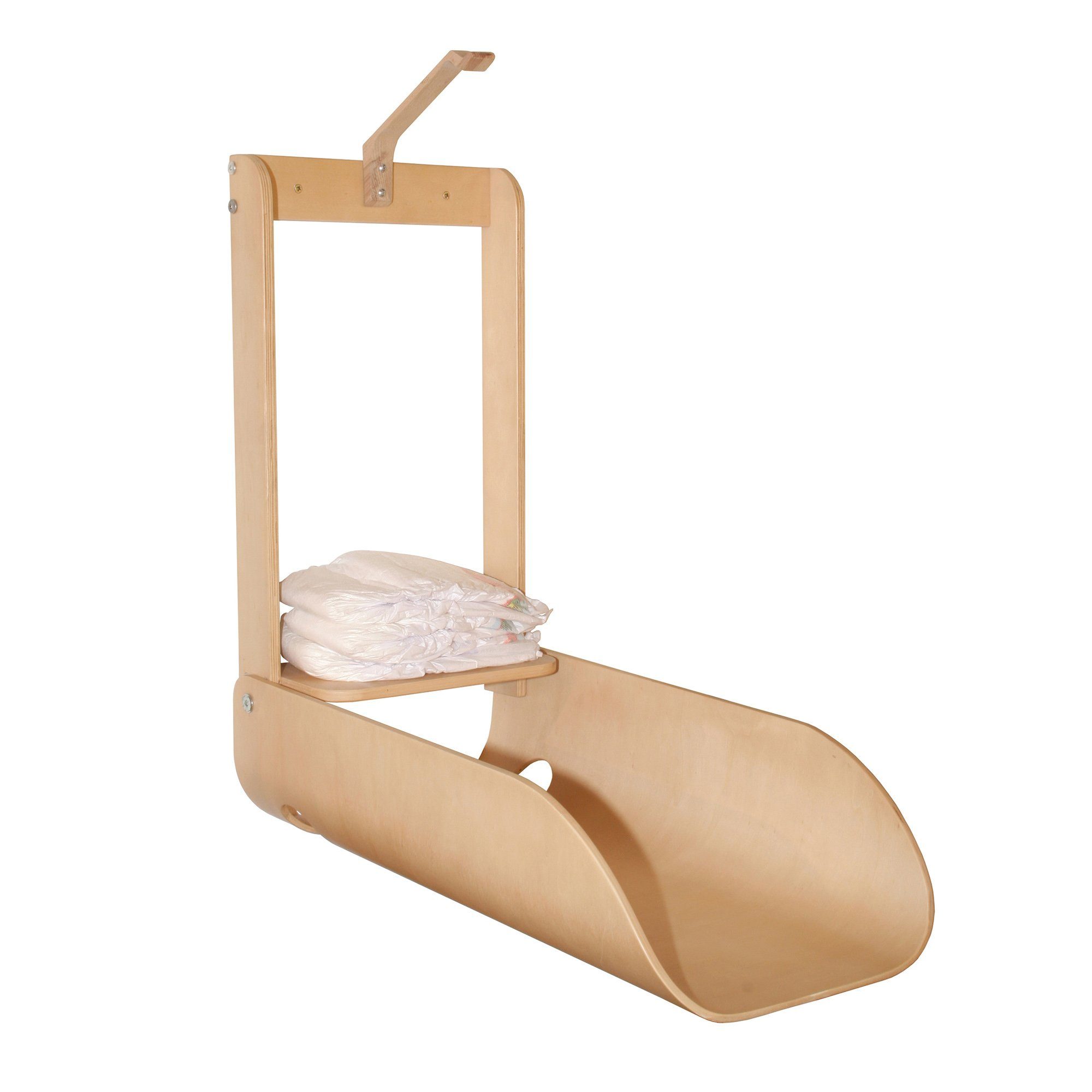 roba® Windeltasche - Windelspender aus Holz - für Wandmontage, Wand Windel- & Spielzeugorganizer