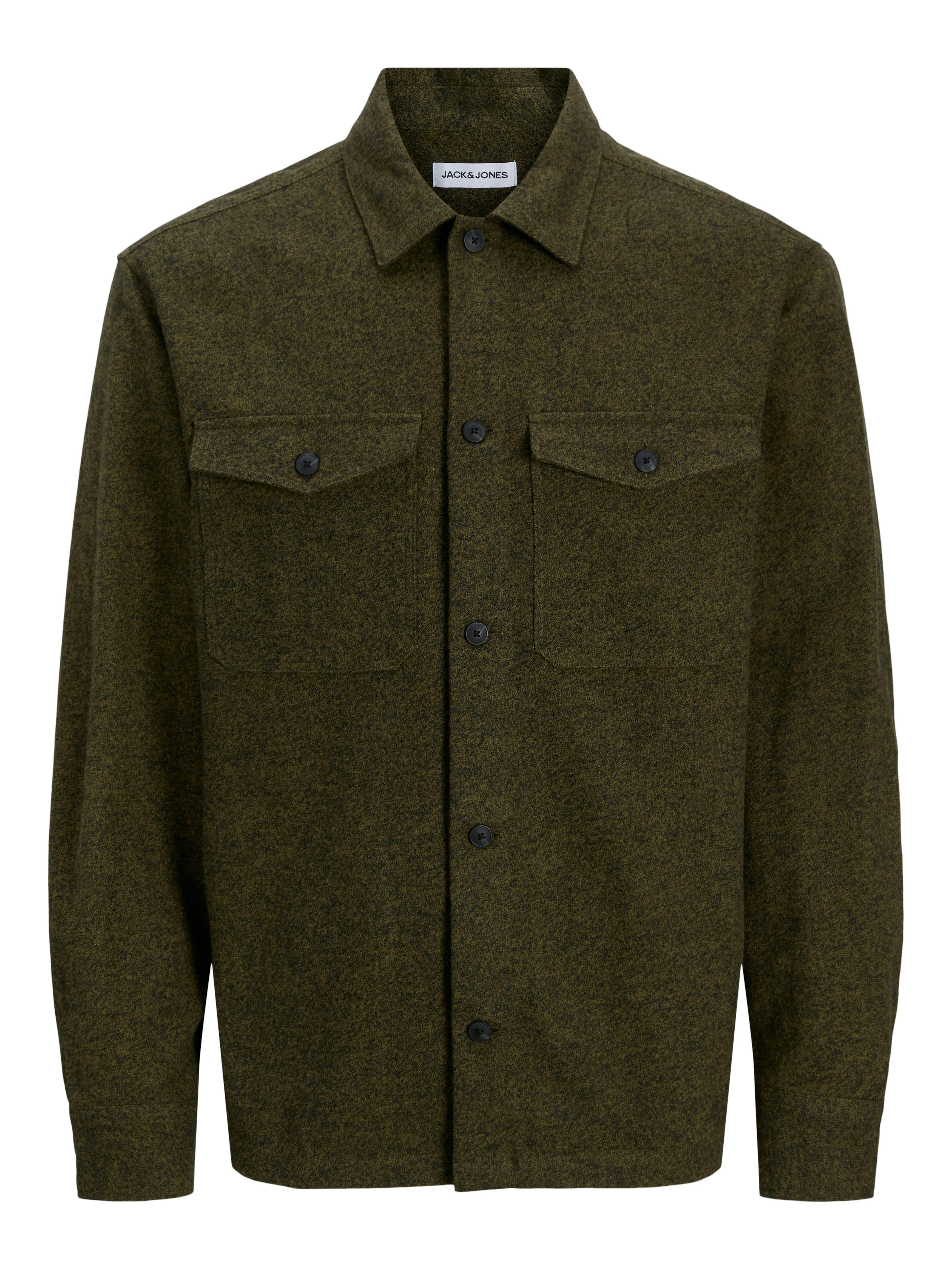 Jack & Jones Langarmhemd JJEPERFECT MELANGE OVERSHIRT LS SN – Bild 5 von 5